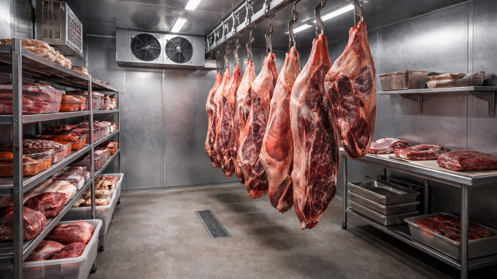 walk in meat cooler