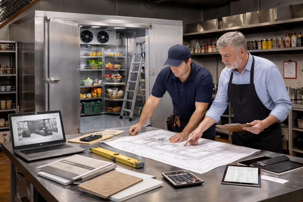 how to design a custom walk in cooler